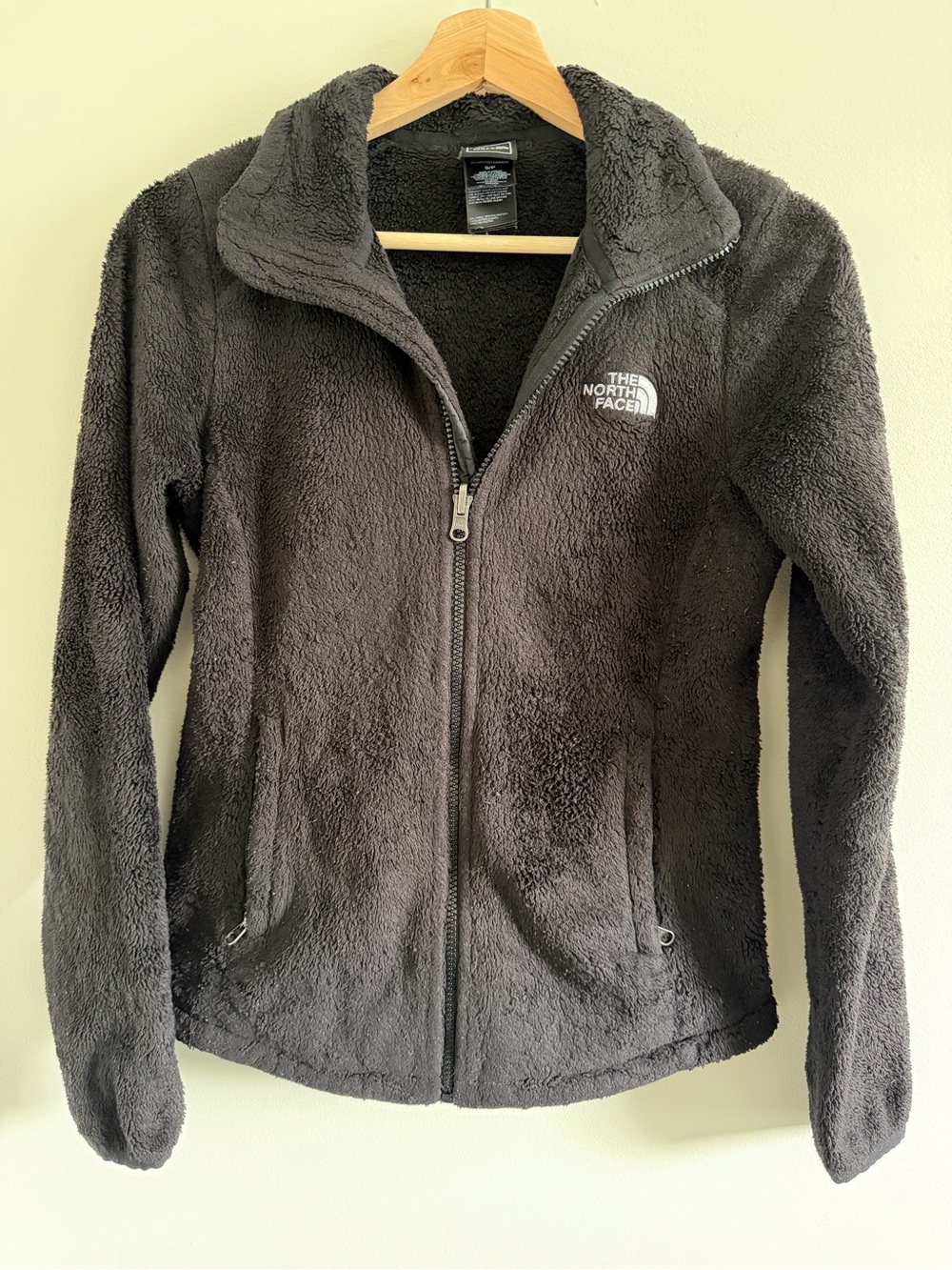 The North Face Women's Charcoal Plush Full-Zip Teddy Jacket